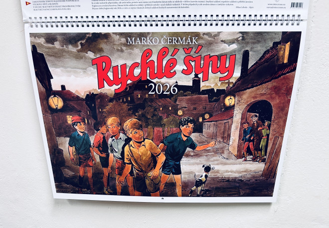 Rychlé šípy - nástěnný kalendář 2026