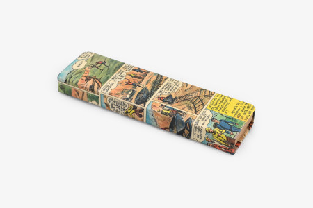 Pouzdro s pastelkami J. Foglara - z originálních tisků - ruční práce