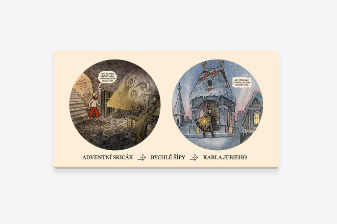 Adventní skicák Rychlé šípy Karla Jerieho + taška