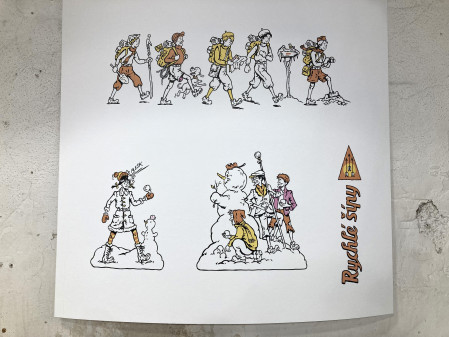 Litografie Rychlých šípů Karla Jerieho