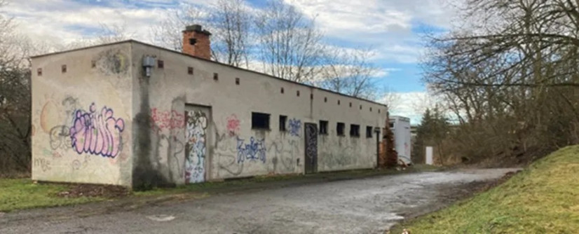 Před stavbou klubovny Střela Plzeň