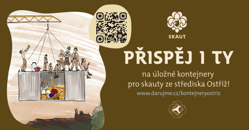 Ostříž QR kód sbírka na kontejnery